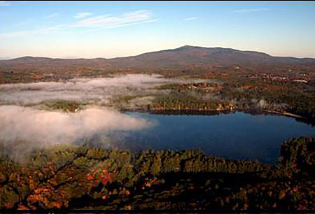 Mt. Monadnock from the South. Fall. Aerial Photo by Deb Porter-Hayes (N.E.A.P.).