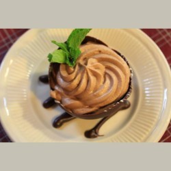 A dessert on a plate