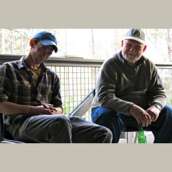 Henry Walters and Jim Bestcha sitting next to each other